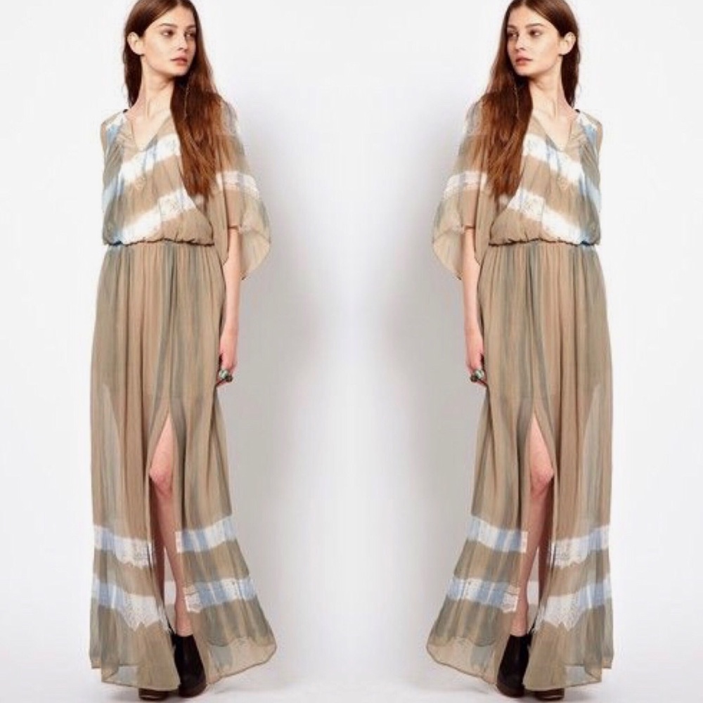 Gypsy 05 tie dye silk maxi dress